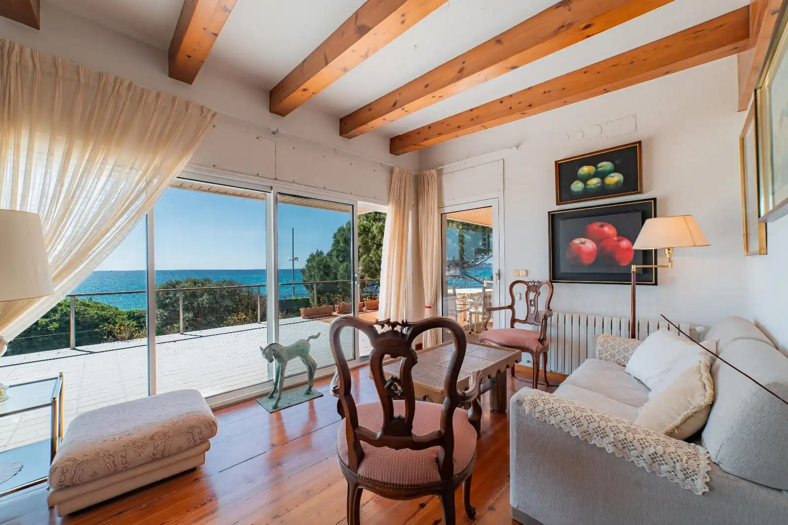 Sala d'estar de Casa o xalet en venda en Calonge i Sant Antoni amb Calefacció, Jardí privat i Terrassa