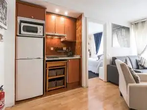Cocina de Piso de alquiler en Madrid con Aire acondicionado, Calefacción y Parquet