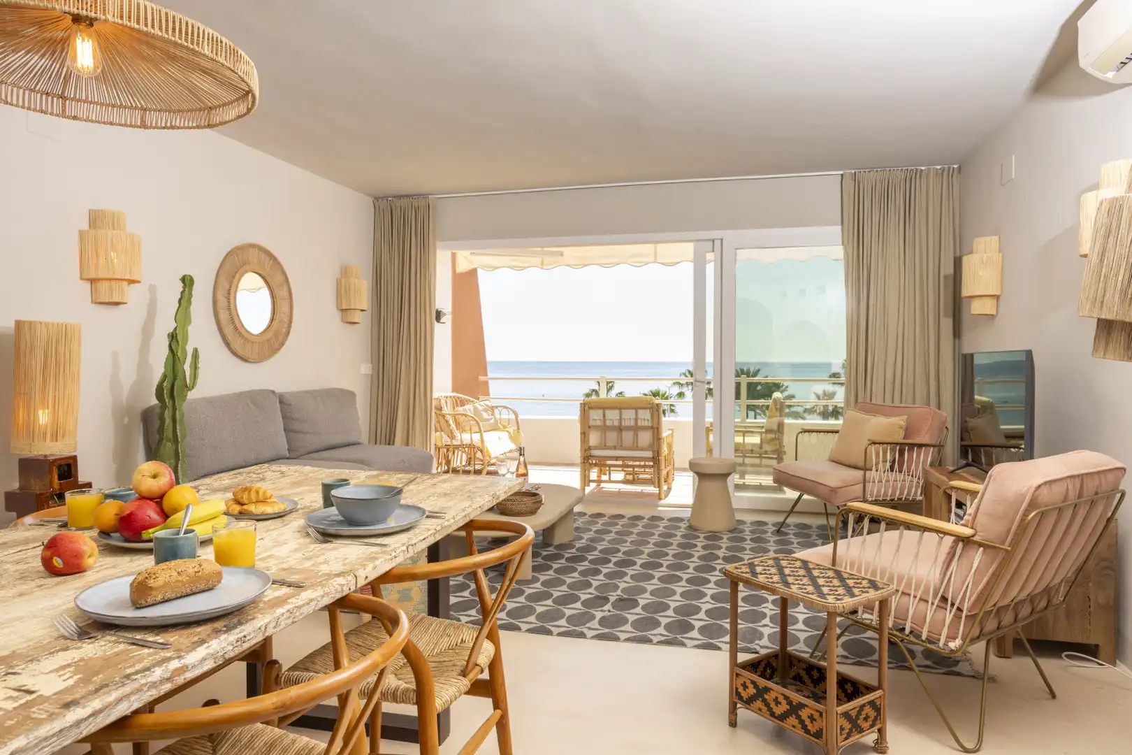 Sala d'estar de Apartament en venda en Jávea / Xàbia amb Aire condicionat, Terrassa i Piscina