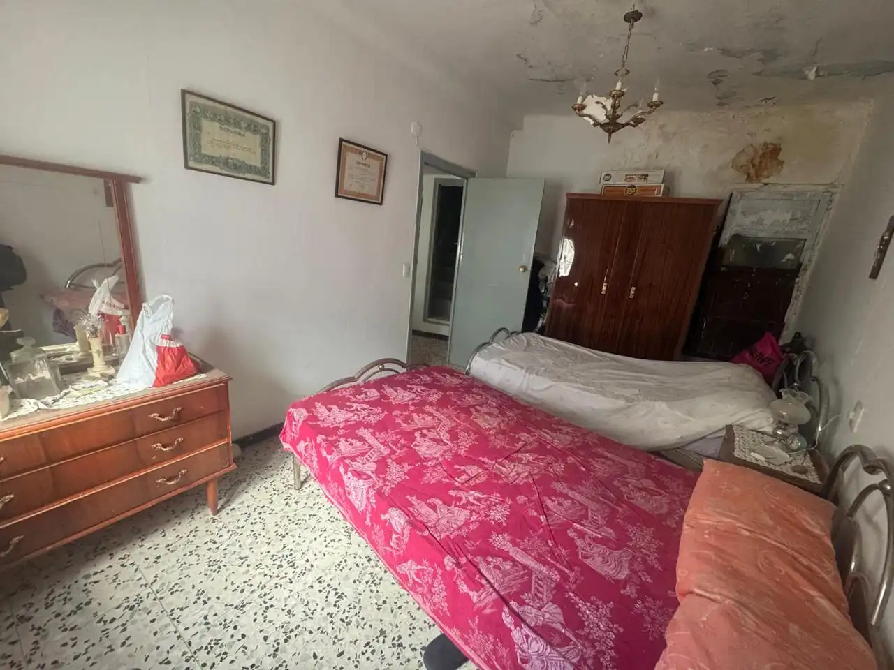 Schlafzimmer von Haus oder Chalet zum Verkauf in Miedes de Aragón mit Privatgarten, Terrasse und Möbliert