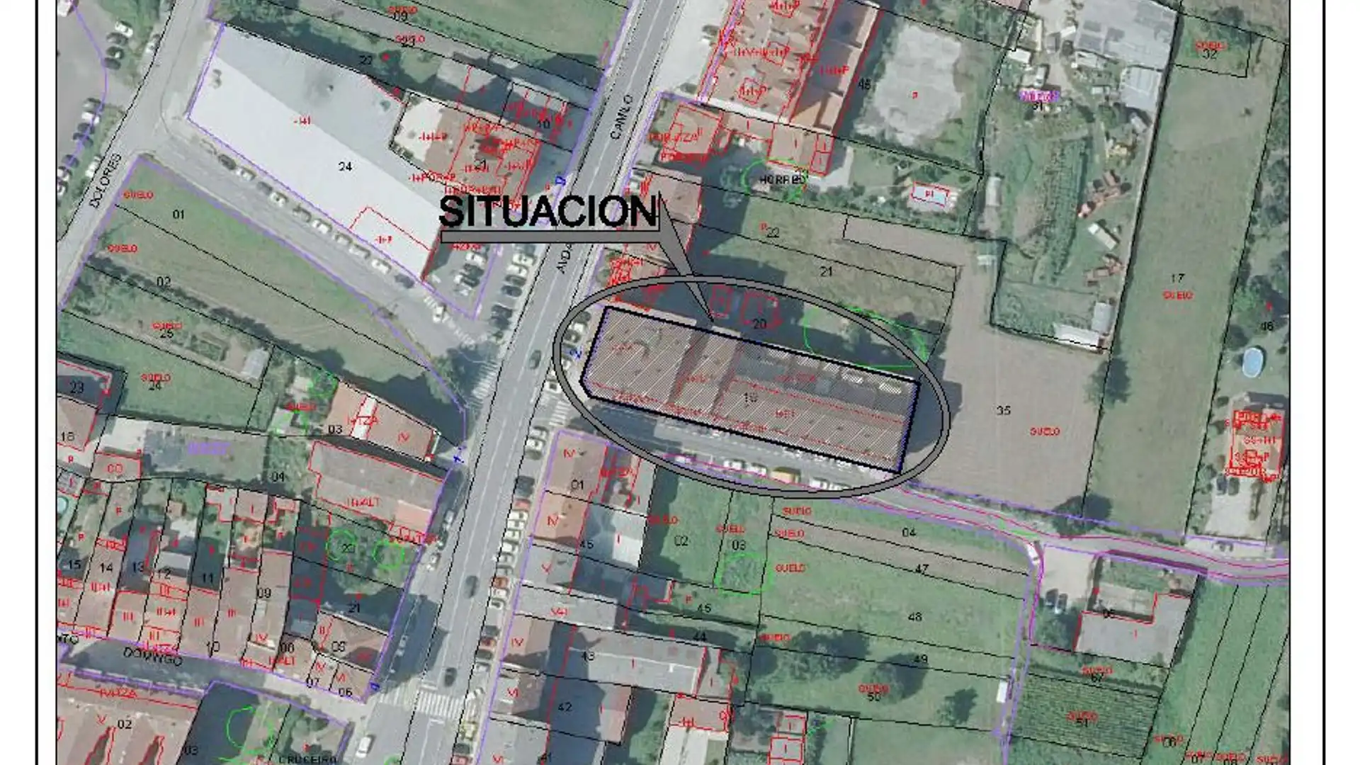 Vista exterior de Garaje de alquiler en Padrón