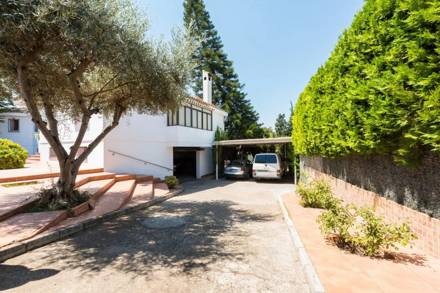 Vista exterior de Casa o chalet en venta en Tomares con Calefacción, Jardín privado y Terraza