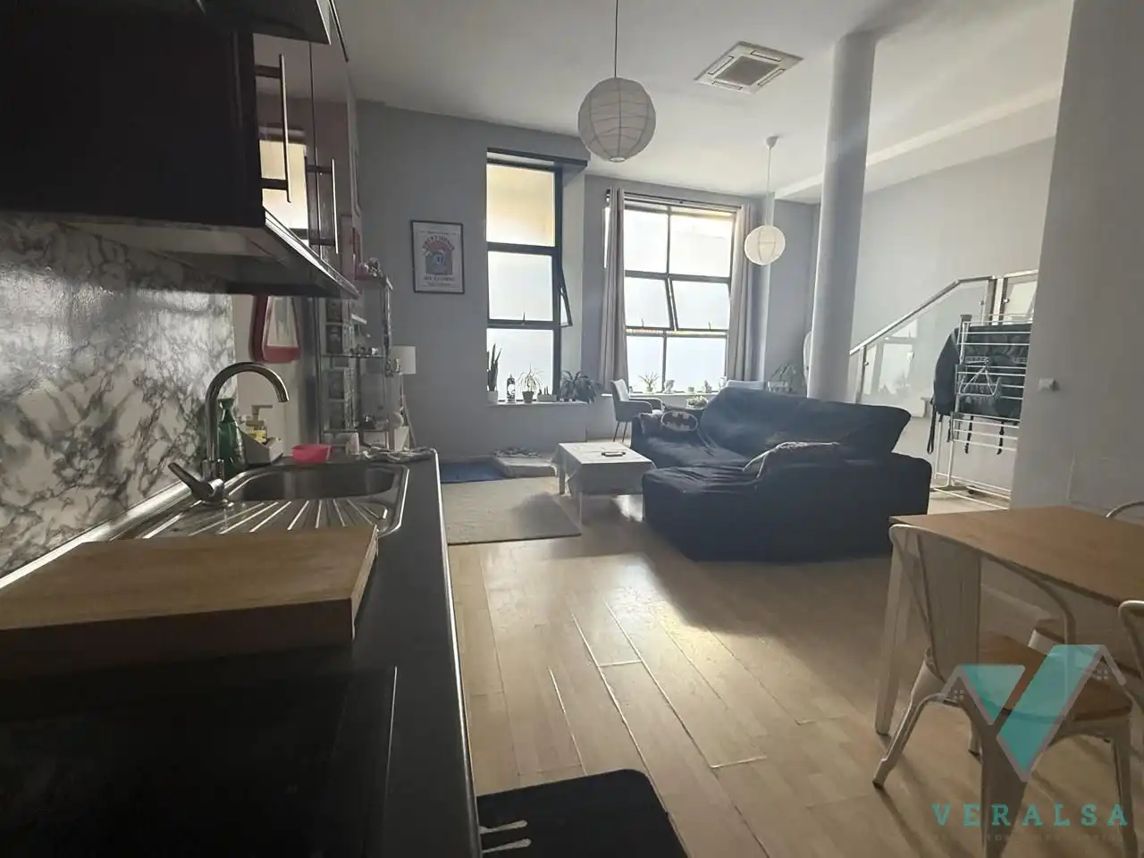 Sala de estar de Loft en venta en San Sebastián de los Reyes con Aire acondicionado