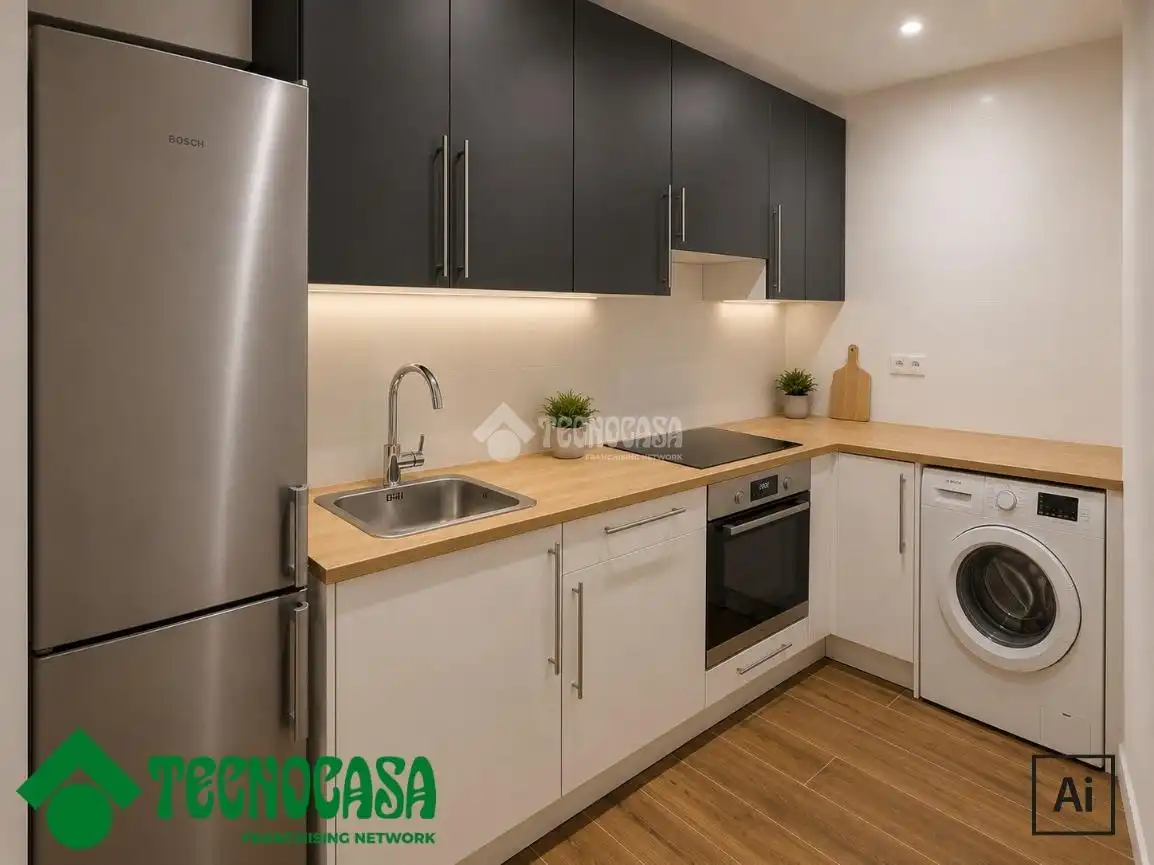 Kitchen of Flat for sale in Toledo  with Air Conditioner and Private garden