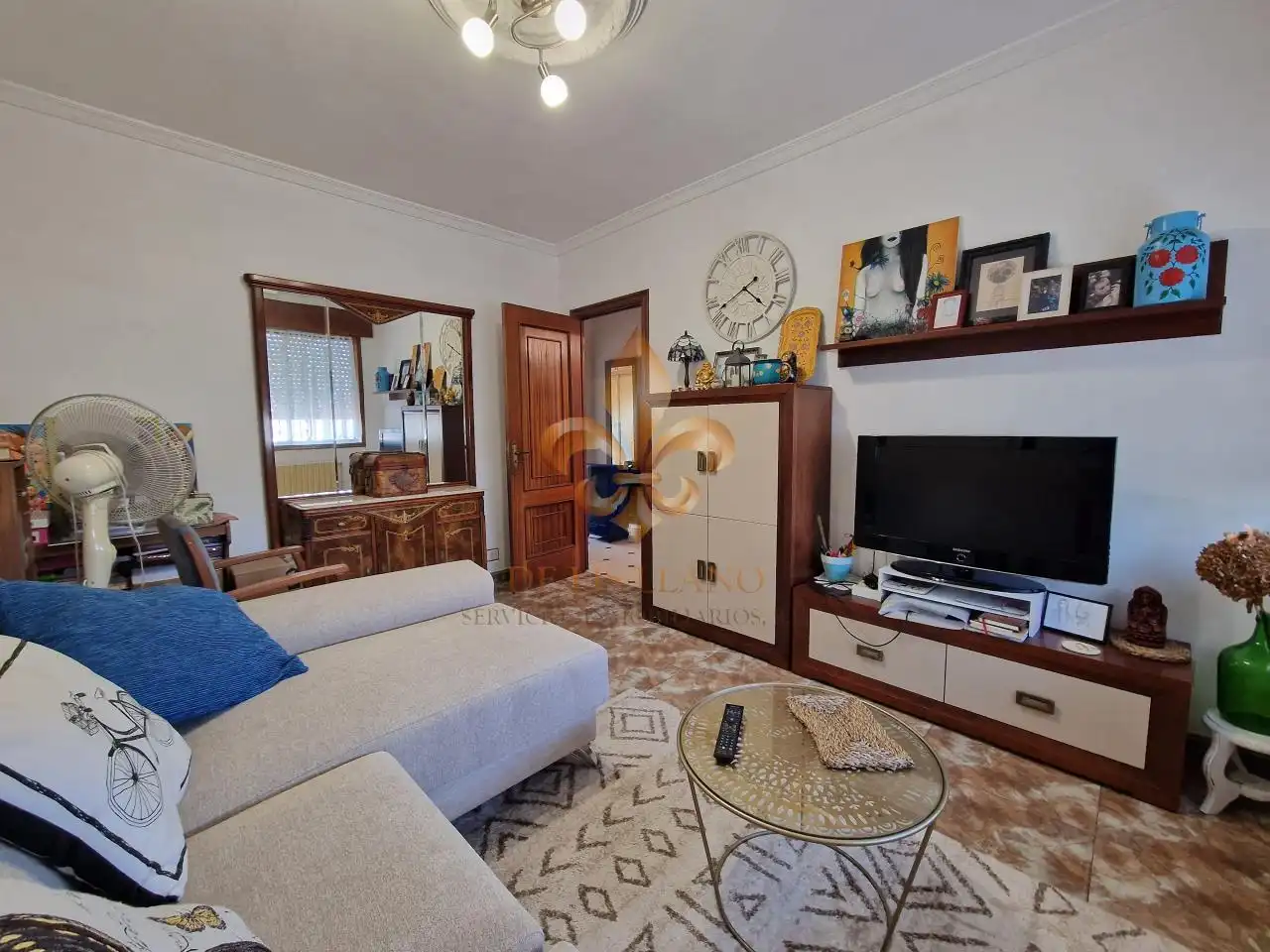 Sala d'estar de Casa o xalet en venda en O Rosal   amb Calefacció, Jardí privat i Terrassa
