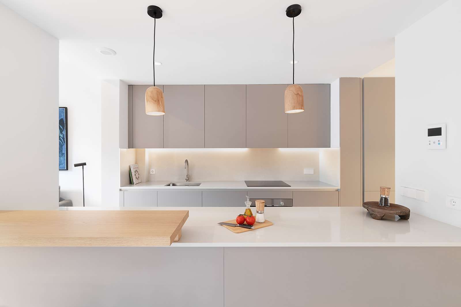 Kitchen of Apartment to share in  Barcelona Capital  with Air Conditioner and Terrace