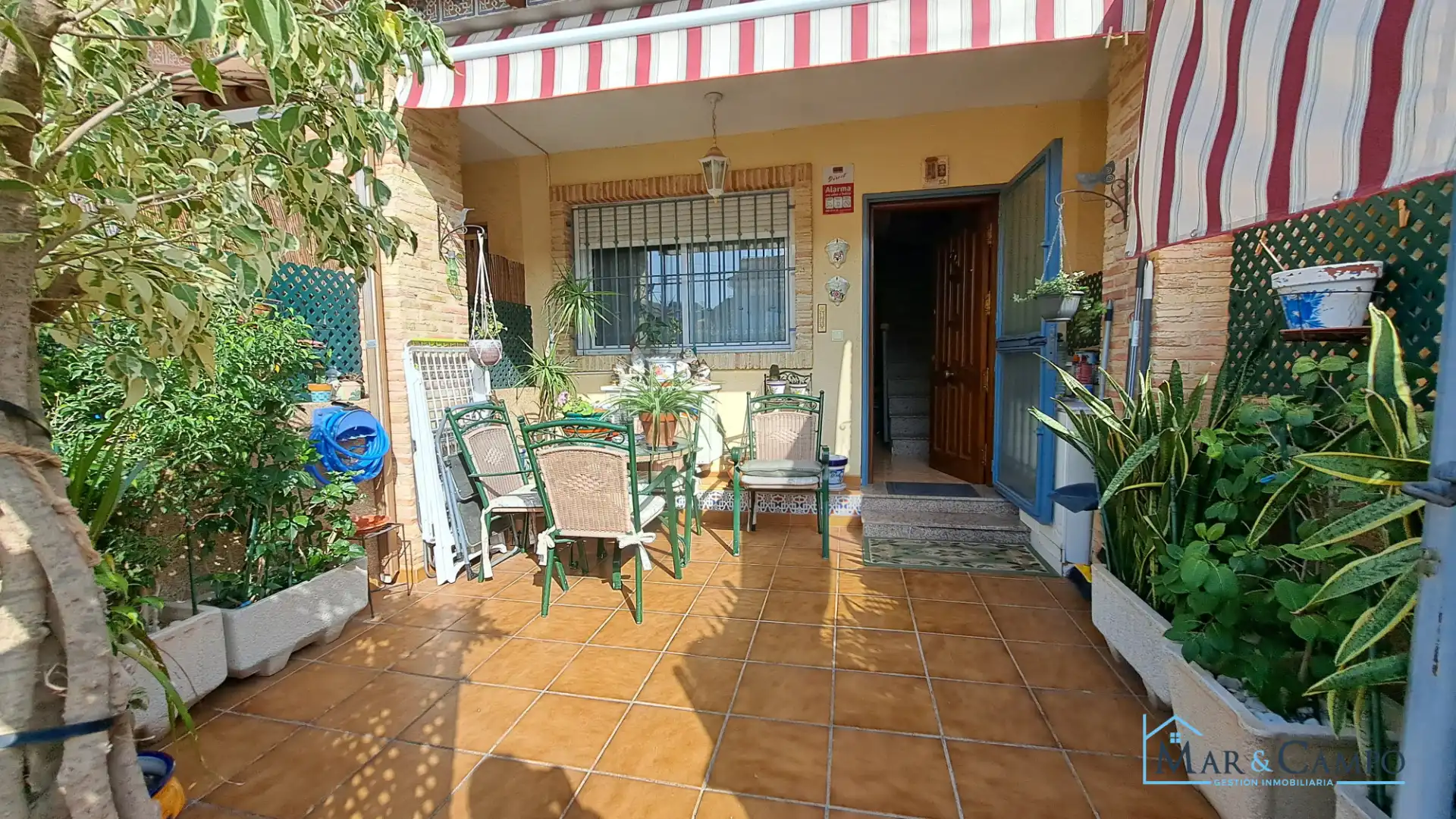 Jardí de Casa adosada en venda en San Javier amb Aire condicionat, Jardí privat i Moblat