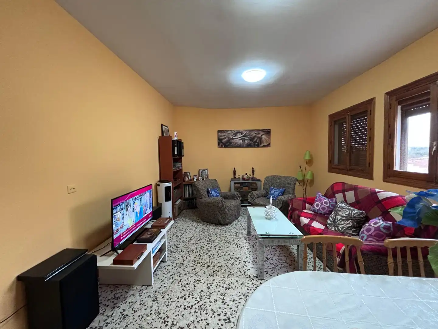 Living room of Houses for sale in Villalgordo del Júcar  with Heating, Terrace and Furnished