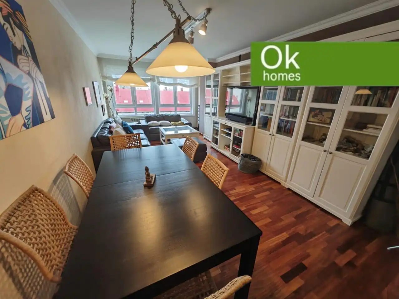 Sala de estar de Piso en venta en A Coruña Capital  con Calefacción, Amueblado y Horno