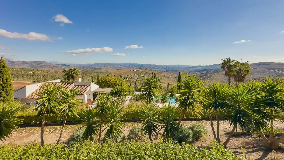 Vista exterior de Finca rústica en venda en Villanueva de la Concepción amb Aire condicionat, Jardí privat i Terrassa