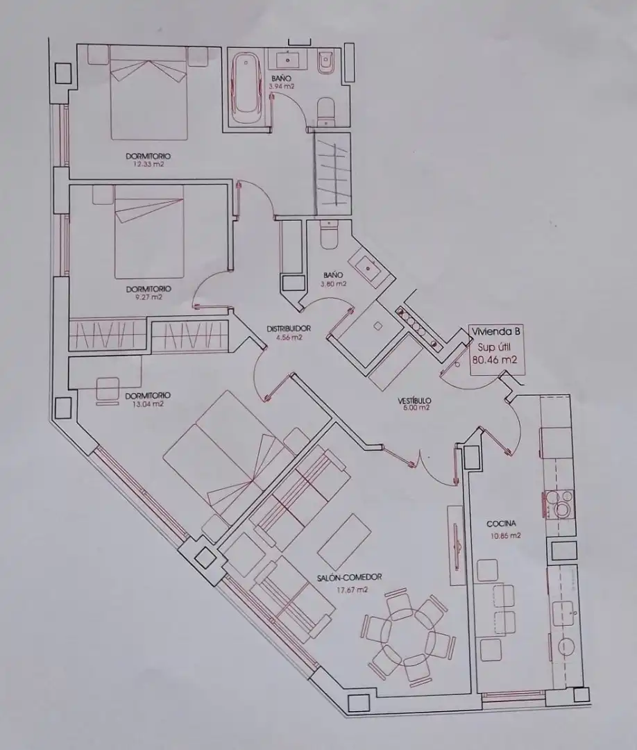 Piso en venta en Oviedo  con Calefacción y Trastero