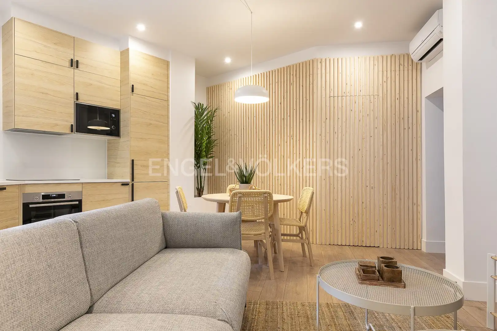Living room of Flat for rent in Madrid  with Air Conditioner, Heating and Pets allowed