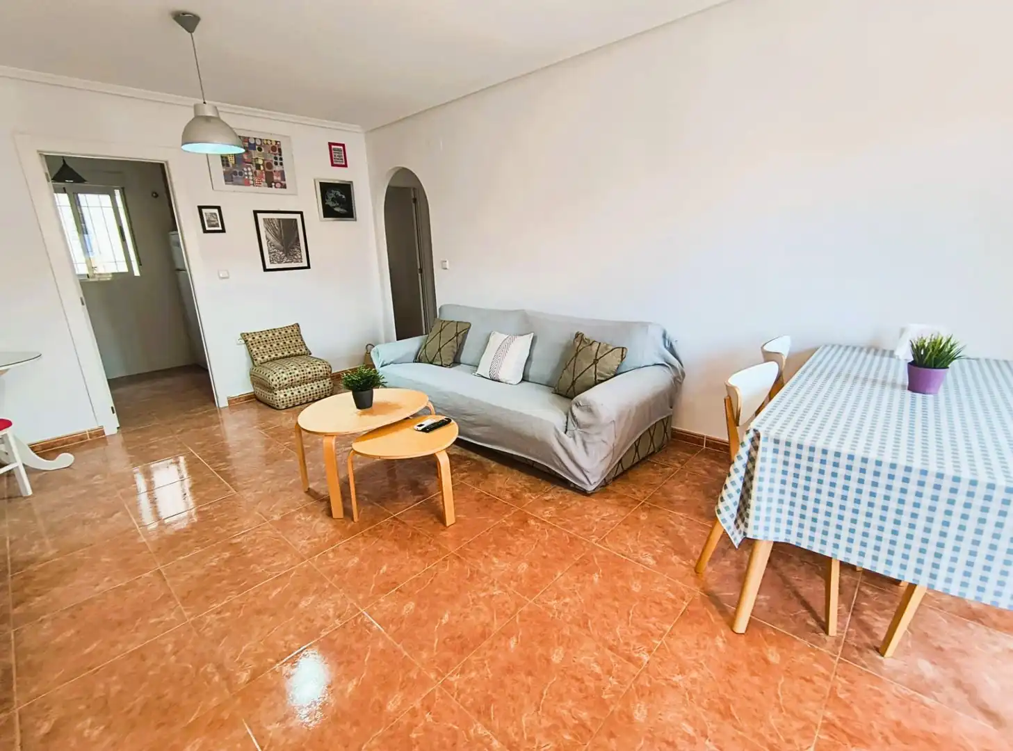 Sala d'estar de Casa o xalet en venda en Elche / Elx amb Aire condicionat, Jardí privat i Terrassa