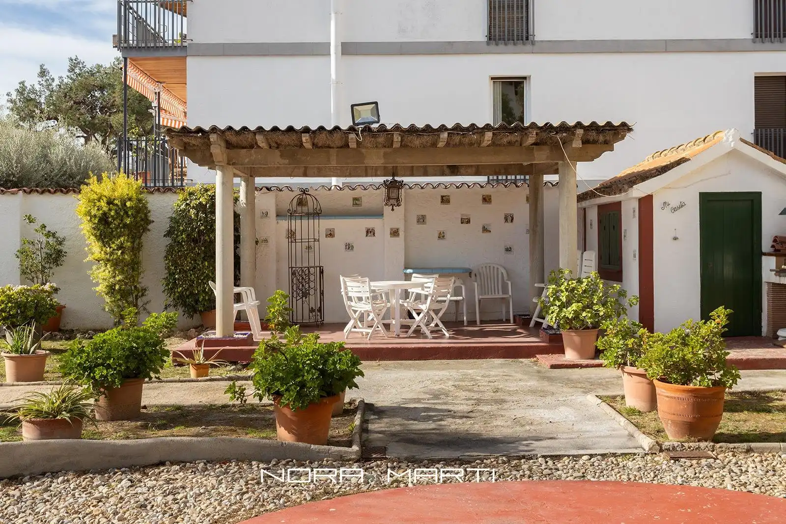 Terraza de Finca rústica en venta en Sitges con Aire acondicionado, Calefacción y Jardín privado