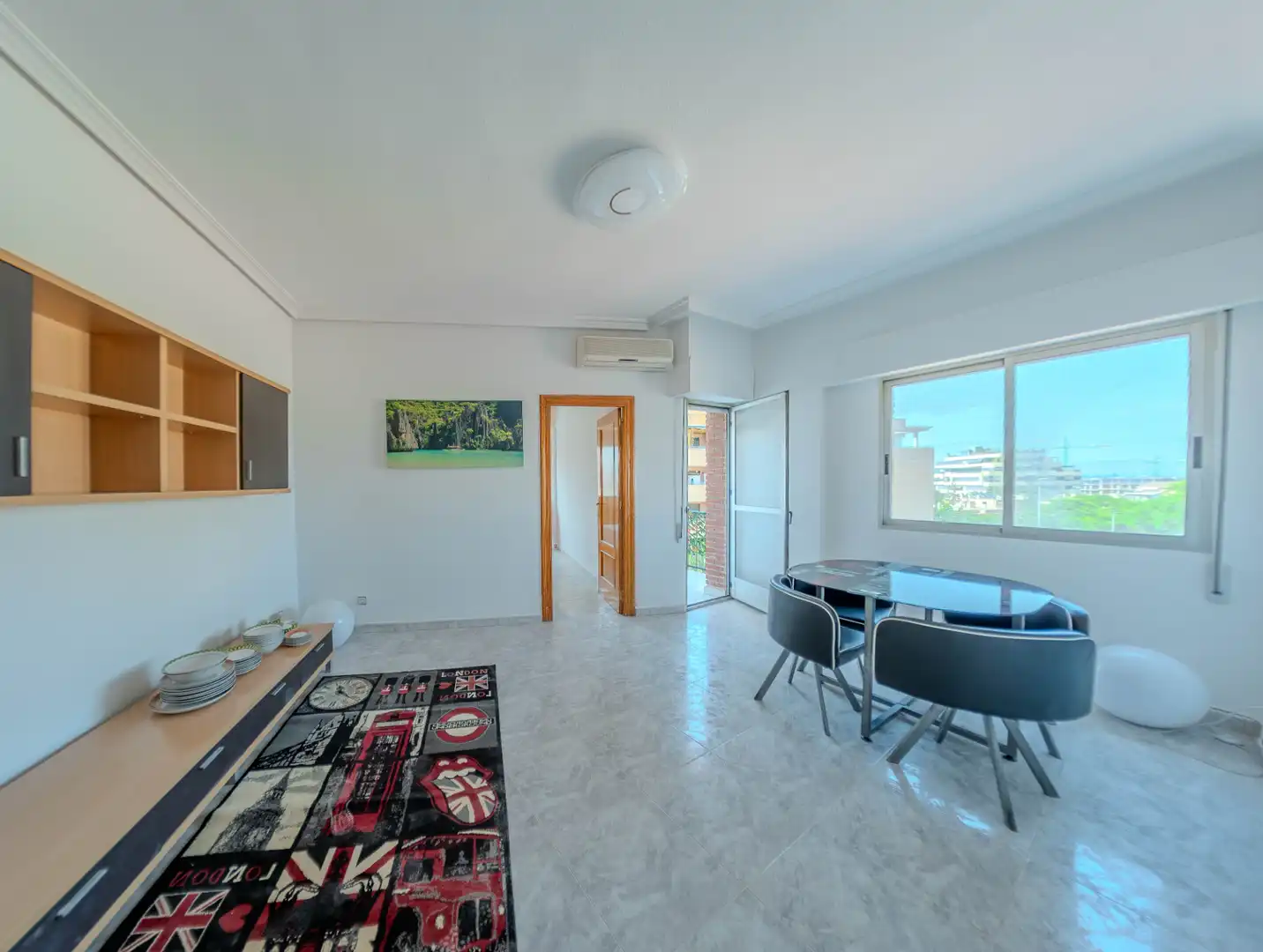 Sala d'estar de Pis en venda en Murcia amb Aire condicionat, Traster i Moblat
