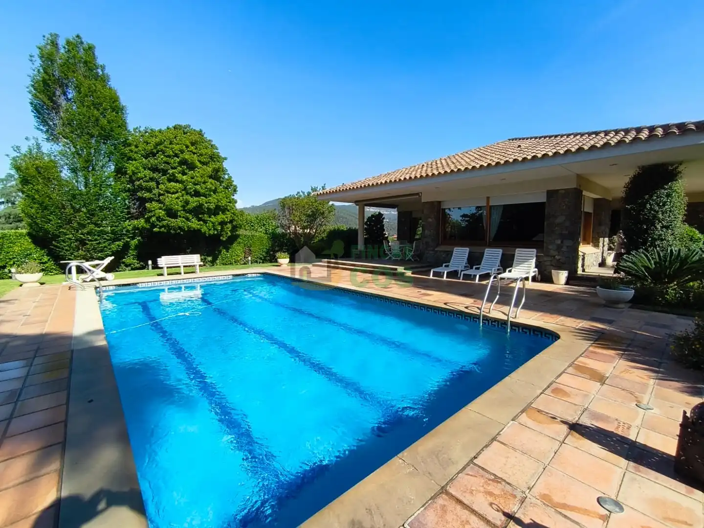 Piscina de Casa o xalet en venda en La Garriga amb Aire condicionat, Jardí privat i Terrassa