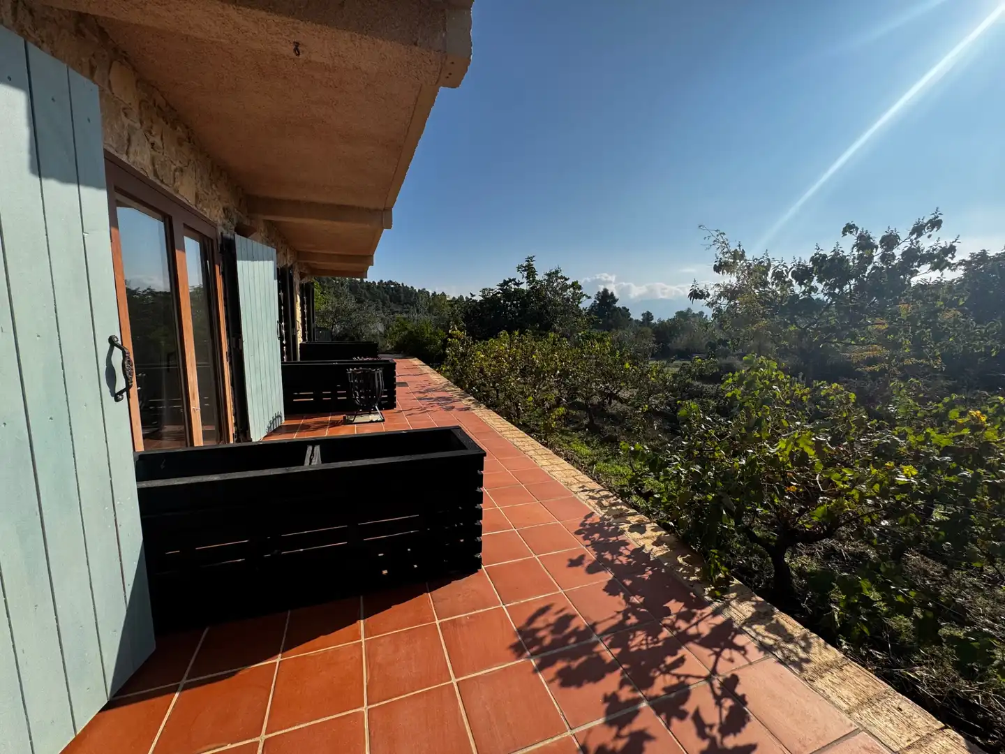 Terraza de Finca rústica en venta en Lledó con Aire acondicionado, Terraza y Piscina