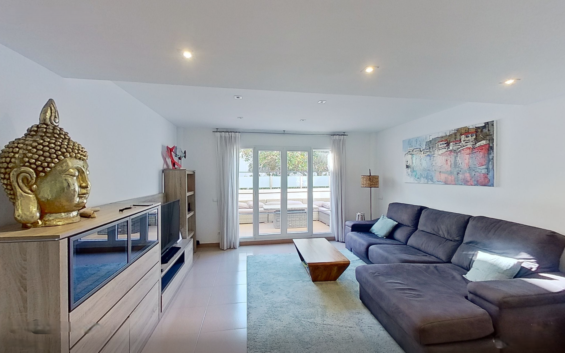 Sala d'estar de Casa adosada en venda en Palafrugell amb Aire condicionat, Calefacció i Terrassa