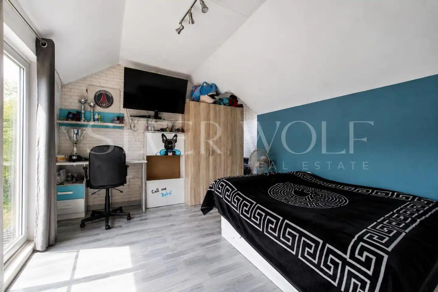 Schlafzimmer von Haus oder Chalet zum Verkauf in Sant Fost de Campsentelles mit Klimaanlage, Heizung und Privatgarten