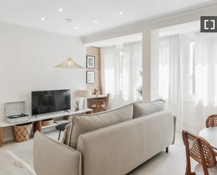 Living room of Flat to rent in  Barcelona Capital  with Air Conditioner, Heating and Furnished
