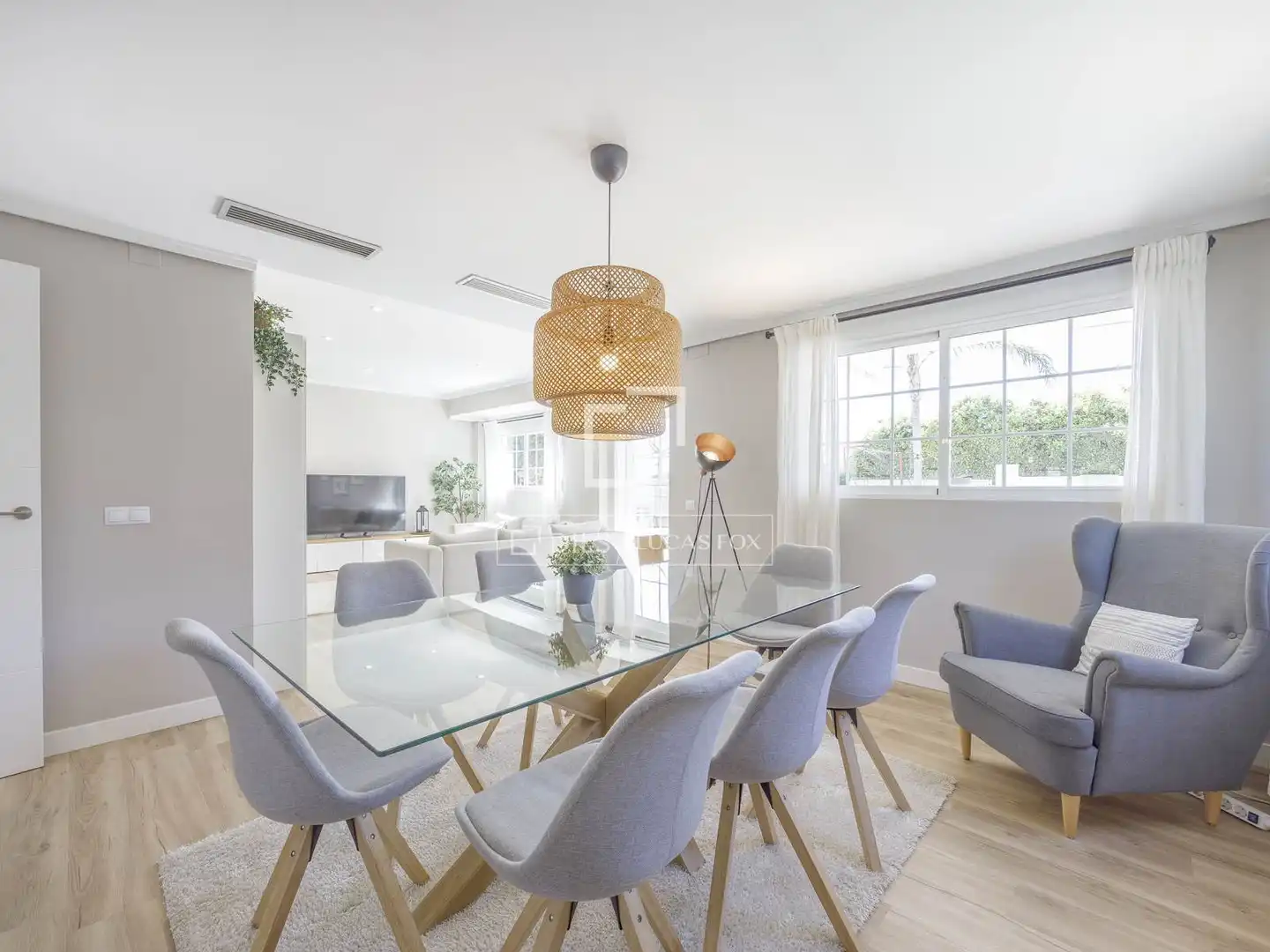 Menjador de Casa o xalet en venda en Puçol amb Aire condicionat, Jardí privat i Parquet