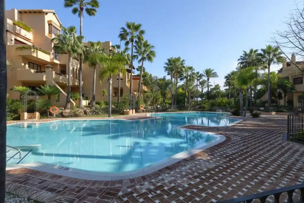 Swimming pool of Apartments for rent in Marbella  with Air Conditioner, Terrace and Storage room