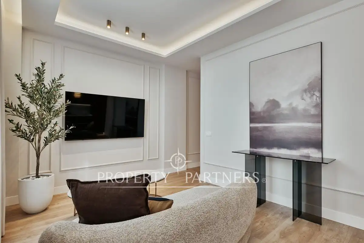 Sala de estar de Apartamento en venta en Madrid con Aire acondicionado, Calefacción y Amueblado