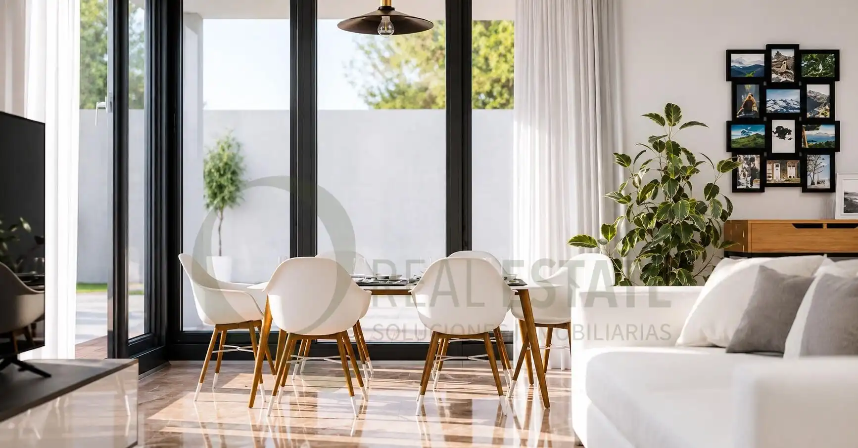 Comedor de Casa o chalet en venta en Alicante / Alacant con Calefacción, Jardín privado y Terraza