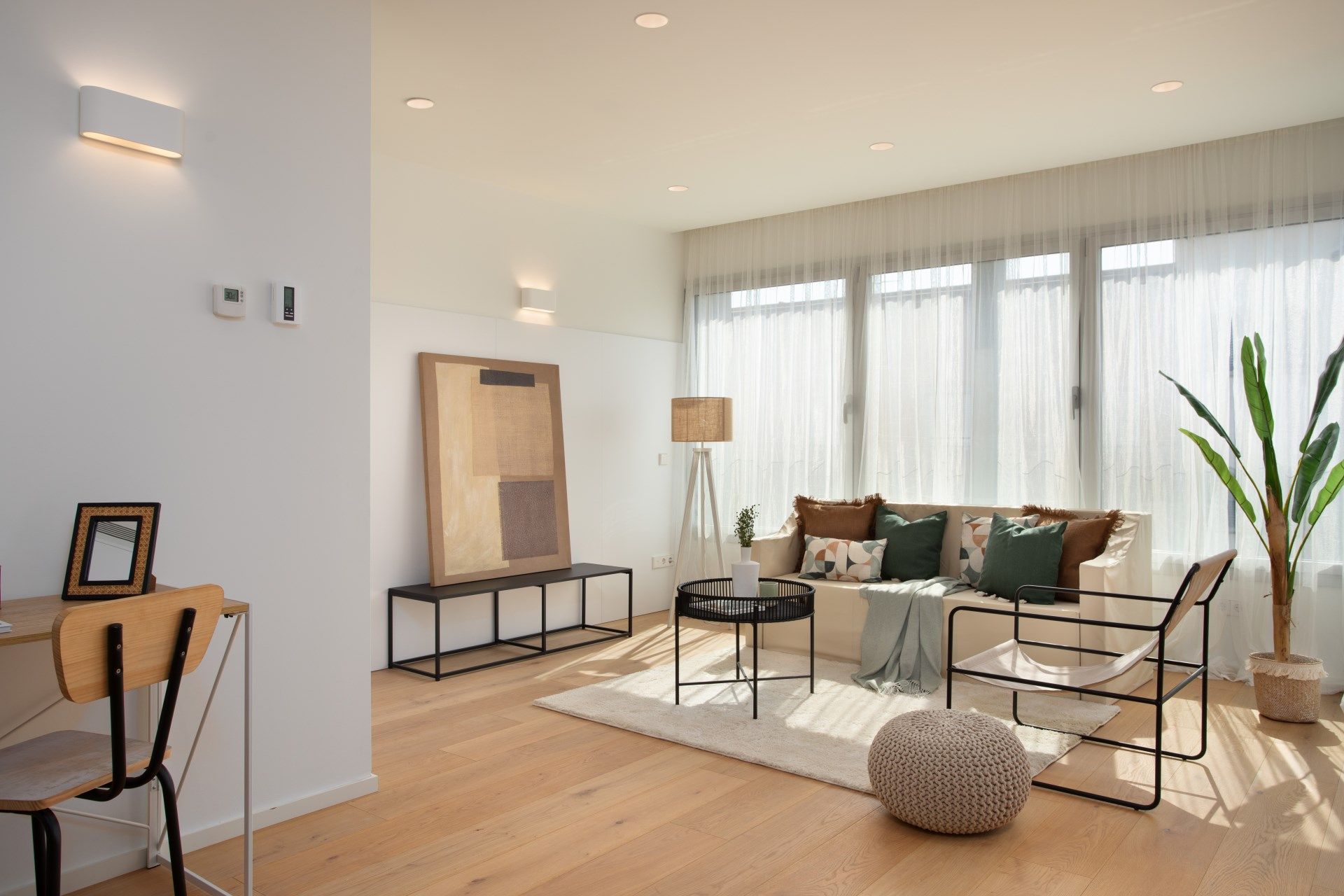 Sala d'estar de Pis en venda en Girona Capital amb Aire condicionat, Calefacció i Terrassa
