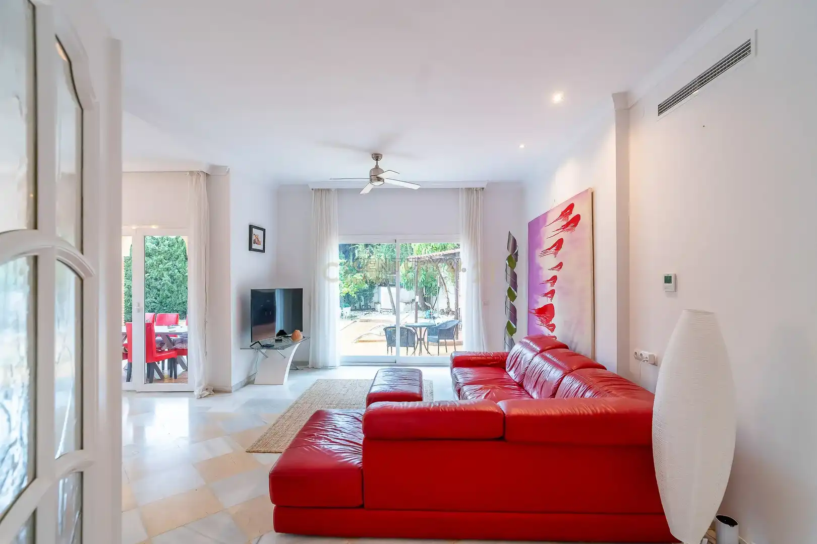 Living room of Houses for sale in Mijas  with Air Conditioner, Private garden and Storage room