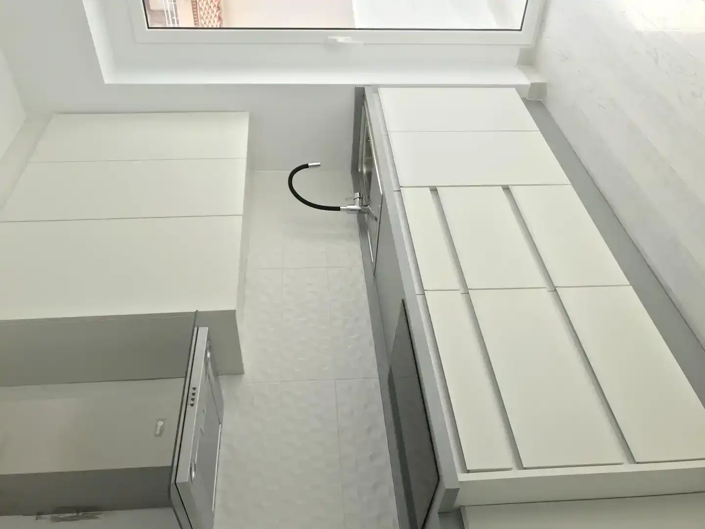 Kitchen of Flat for rent in Sueca  with Air Conditioner and Balcony