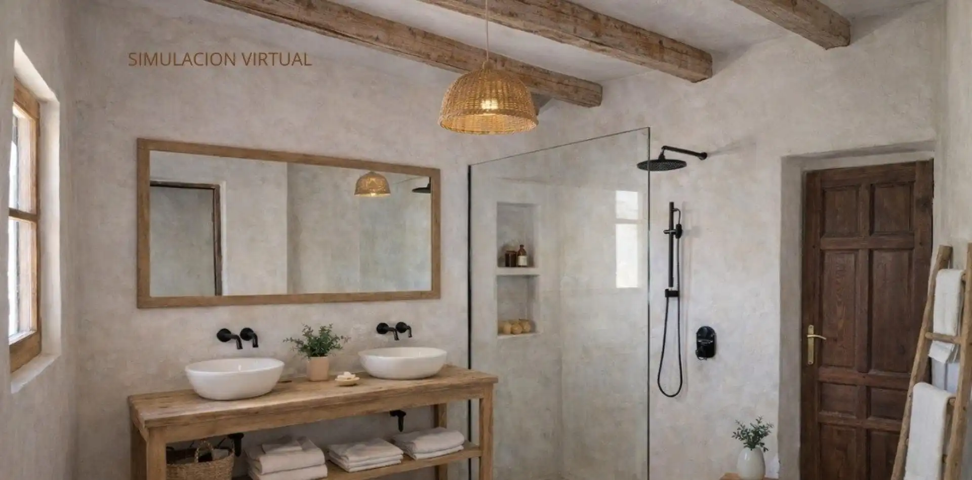 Badezimmer von Country house zum Verkauf in Sorbas mit Terrasse