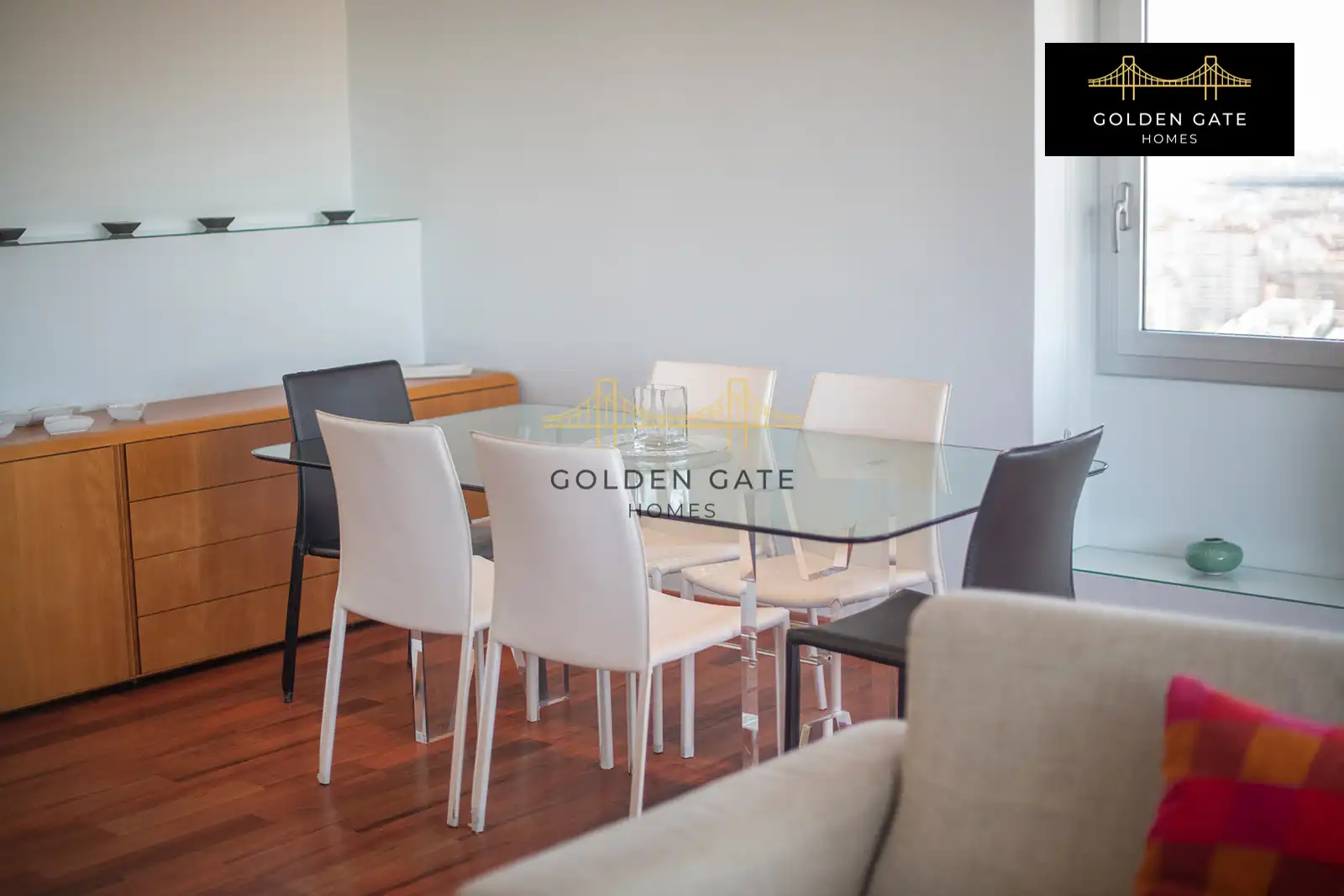 Comedor de Piso de alquiler en Barcelona con Aire acondicionado, Calefacción y Parquet