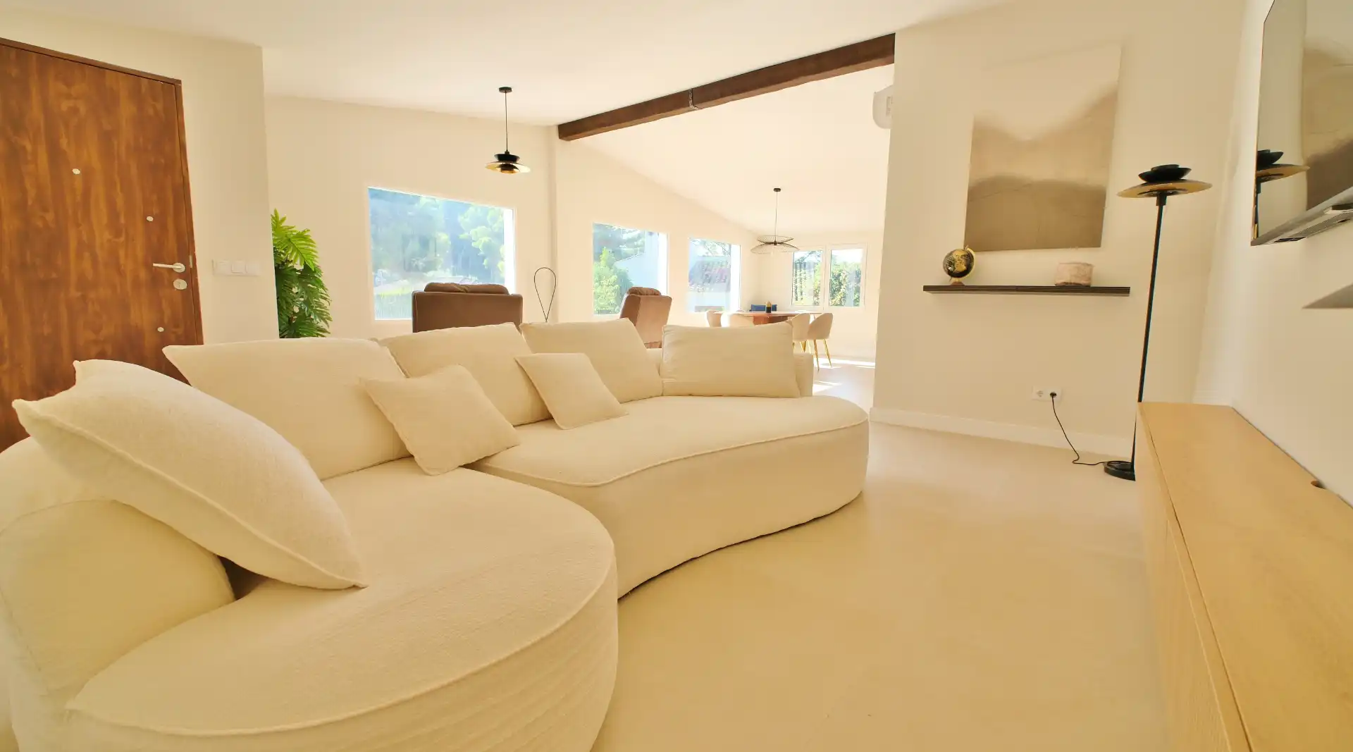 Living room of Houses for rent in Sagunto / Sagunt  with Air Conditioner, Heating and Private garden