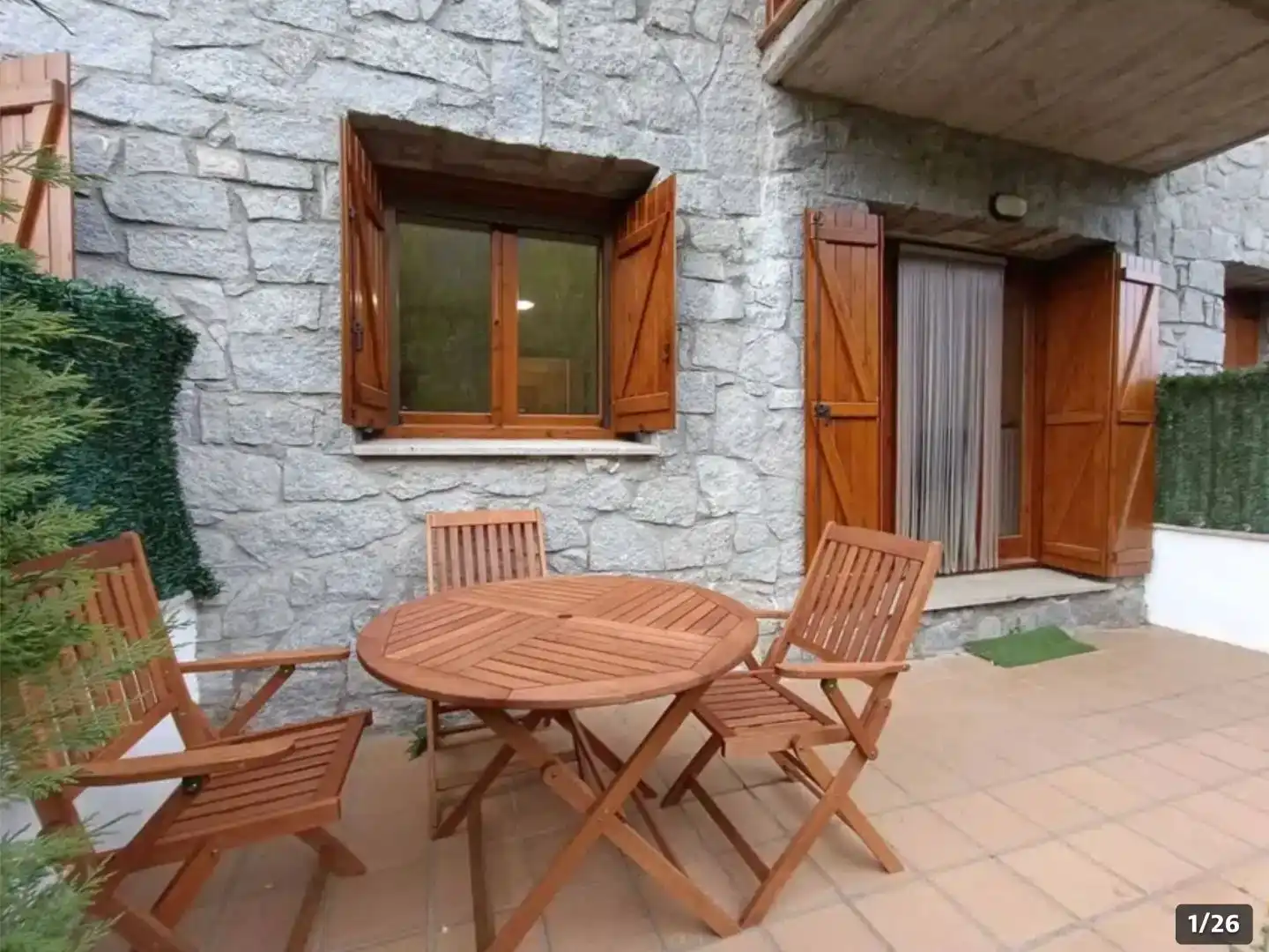 Terraza de Apartamento en venta en Benasque con Jardín privado, Trastero y Amueblado
