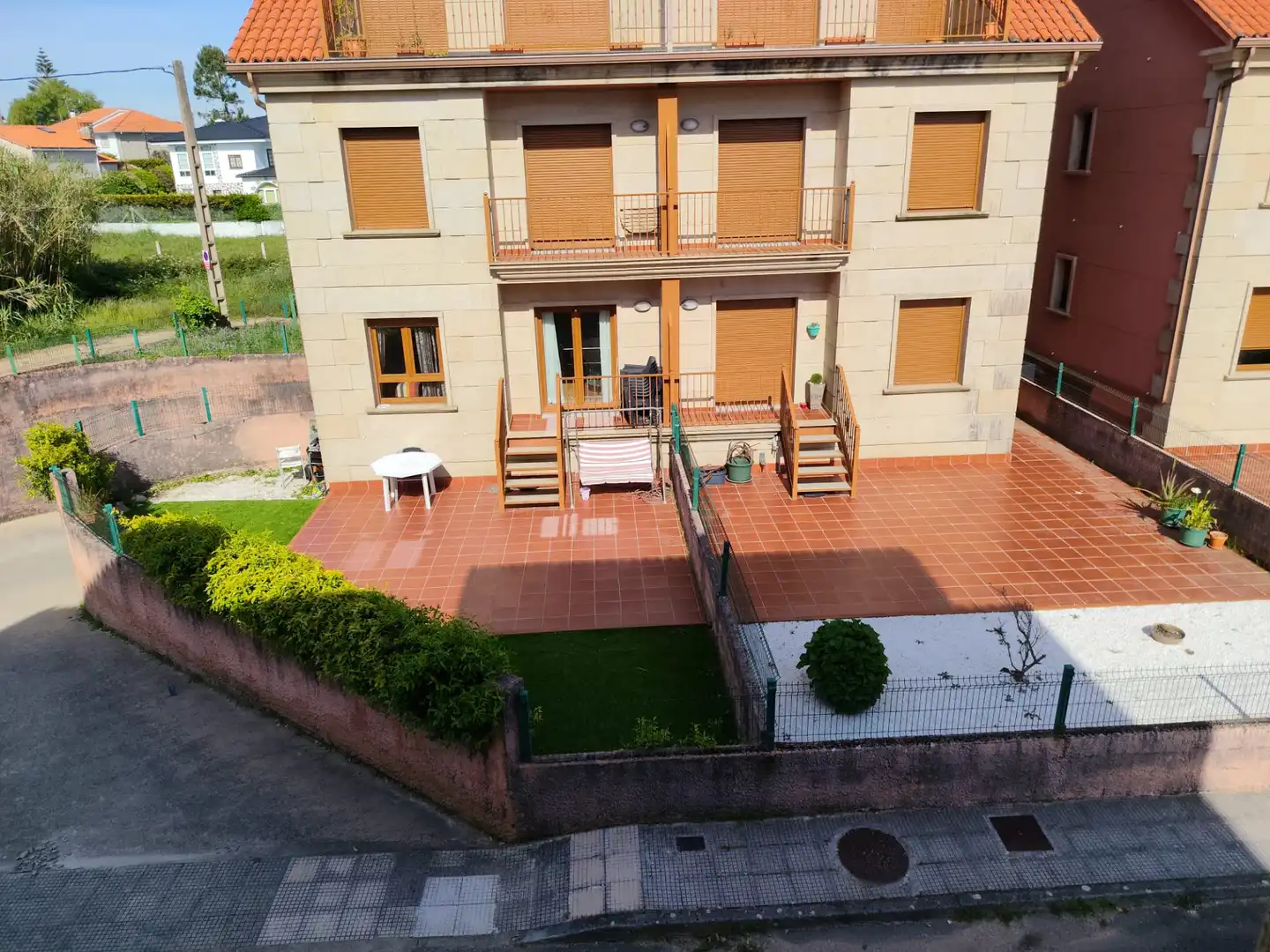 Terrasse von Wohnung zur Miete in Ribeira mit Heizung, Privatgarten und Parkett