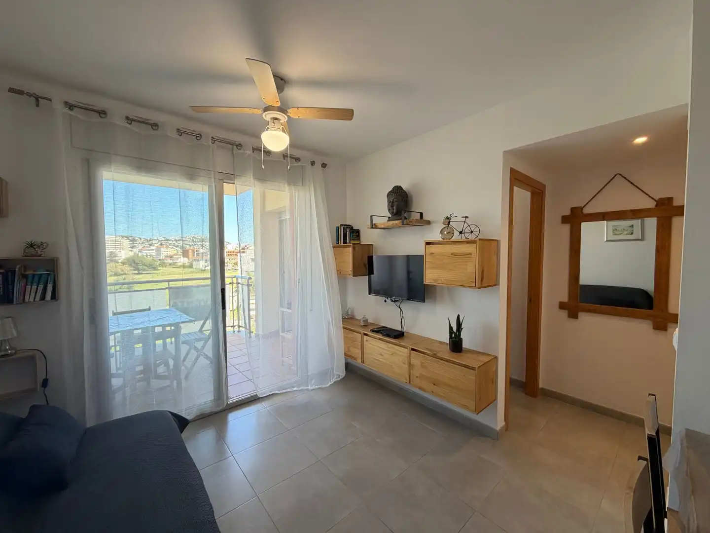 Sala de estar de Apartamento en venta en Roses con Aire acondicionado, Calefacción y Terraza