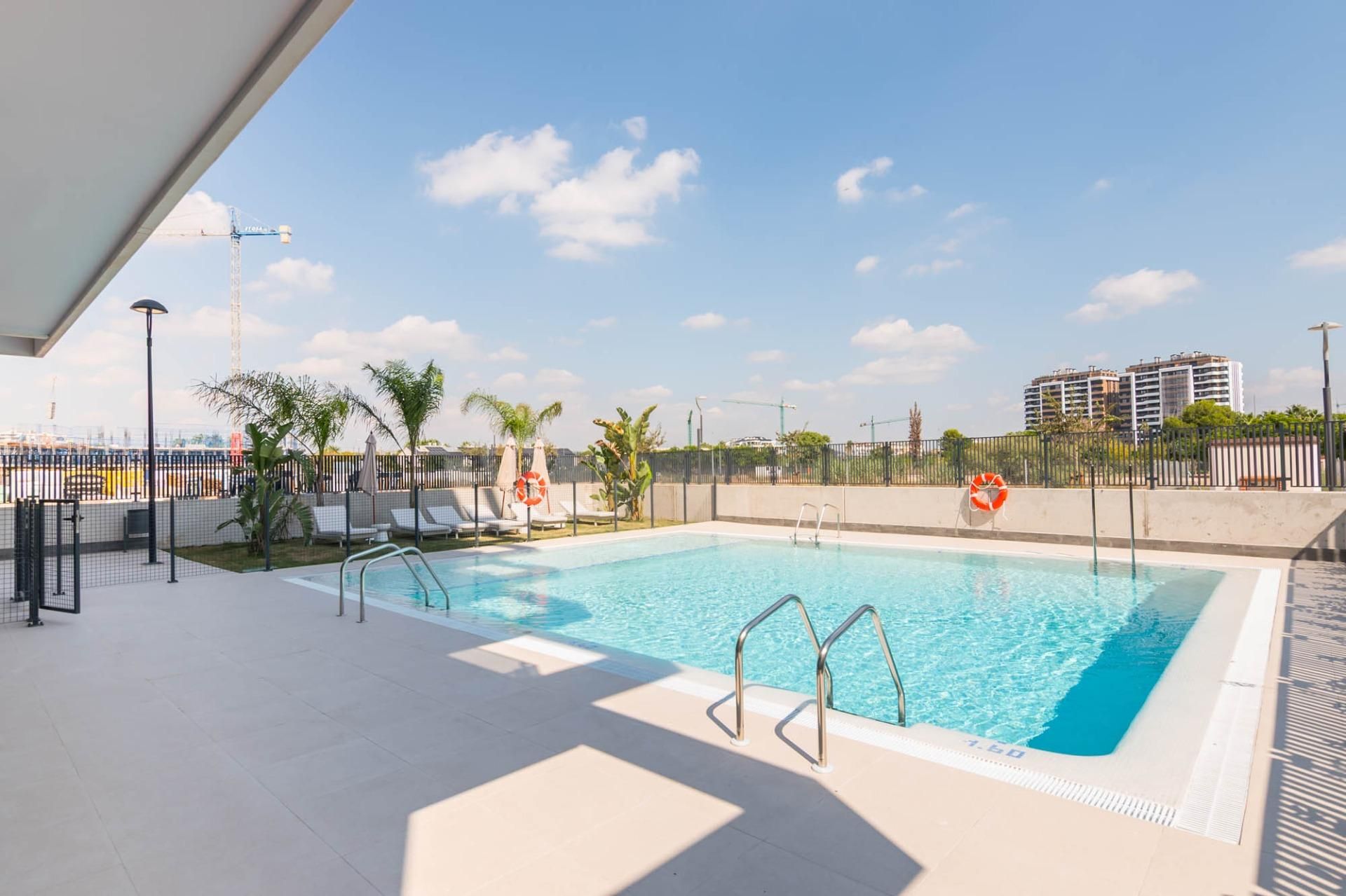 Swimming pool of Flat for sale in  Murcia Capital  with Air Conditioner, Heating and Private garden