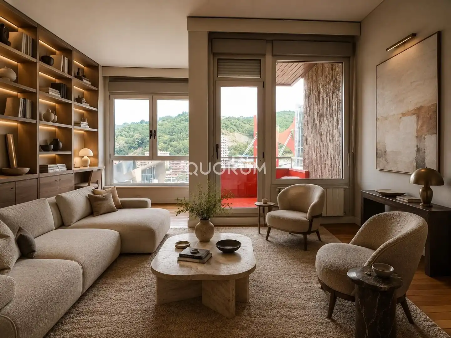 Sala de estar de Piso en venta en Bilbao  con Calefacción y Terraza