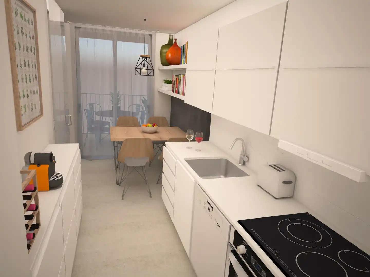 Cocina de Piso en venta en Vilafranca del Penedès con Aire acondicionado, Terraza y Trastero