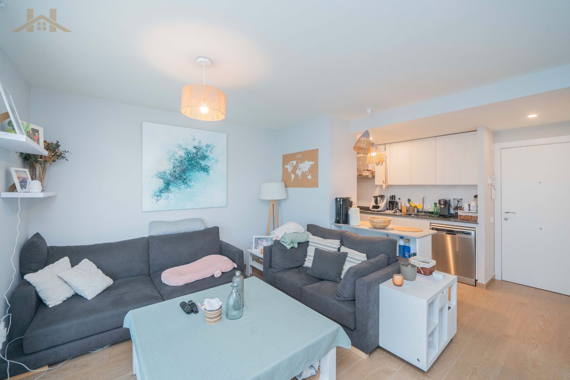 Wohnzimmer von Wohnung zum verkauf in Tres Cantos mit Klimaanlage, Heizung und Terrasse