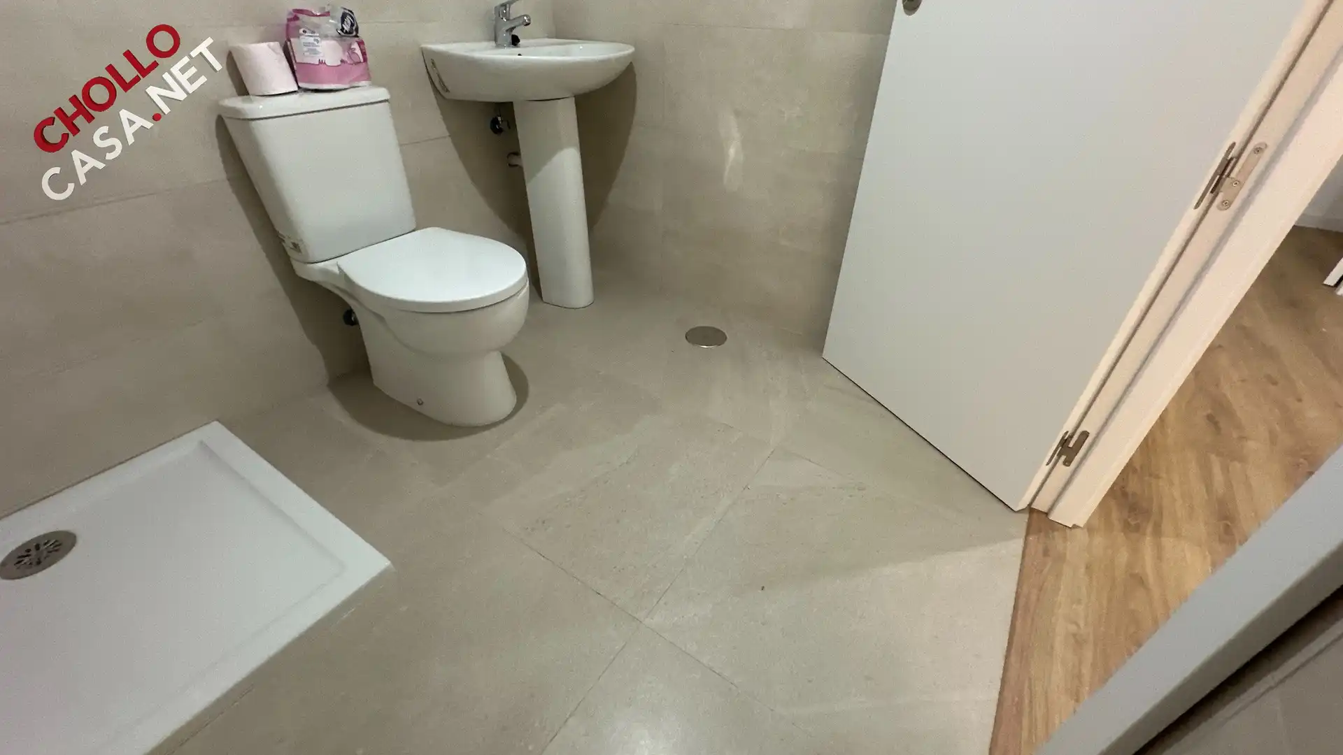Badezimmer von Wohnung zum Verkauf in Málaga mit Klimaanlage, Heizung und Parkett