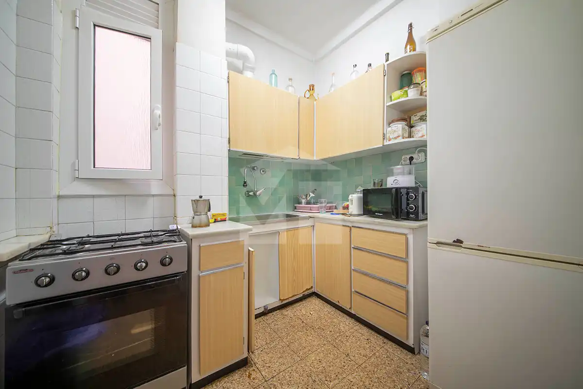 Kitchen of Flat for sale in Barcelona  with Air Conditioner