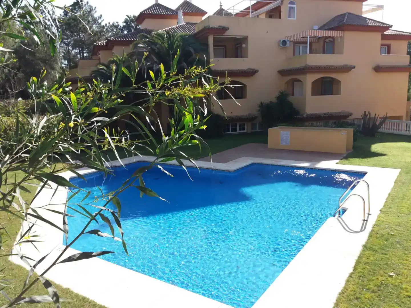 Swimming pool of Flat for rent in Islantilla  with Private garden, Furnished and Oven