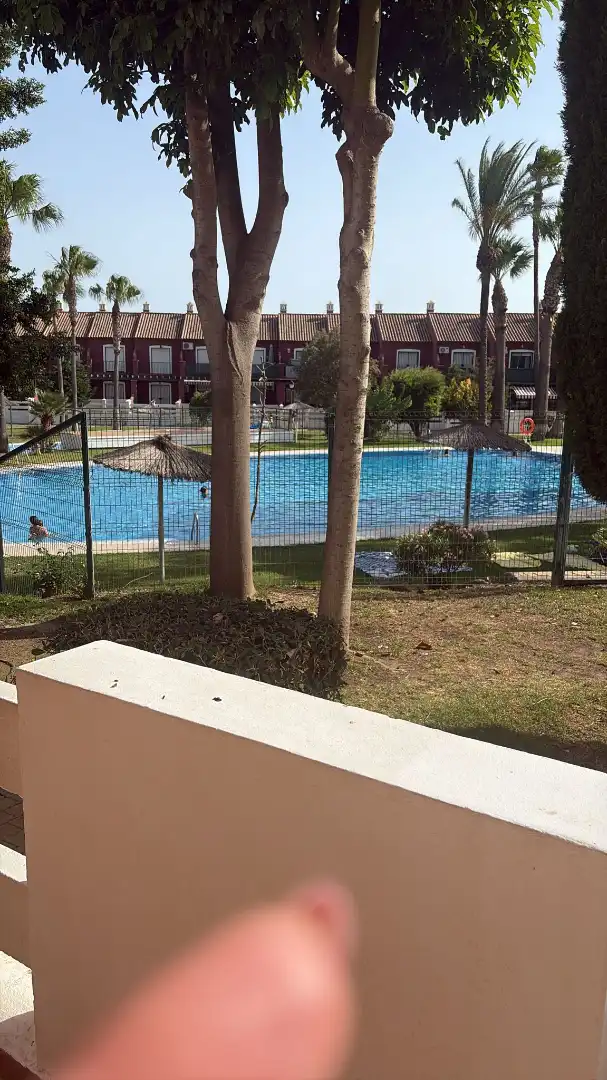 Piscina de Apartamento de alquiler en Chiclana de la Frontera con Terraza, Trastero y Amueblado