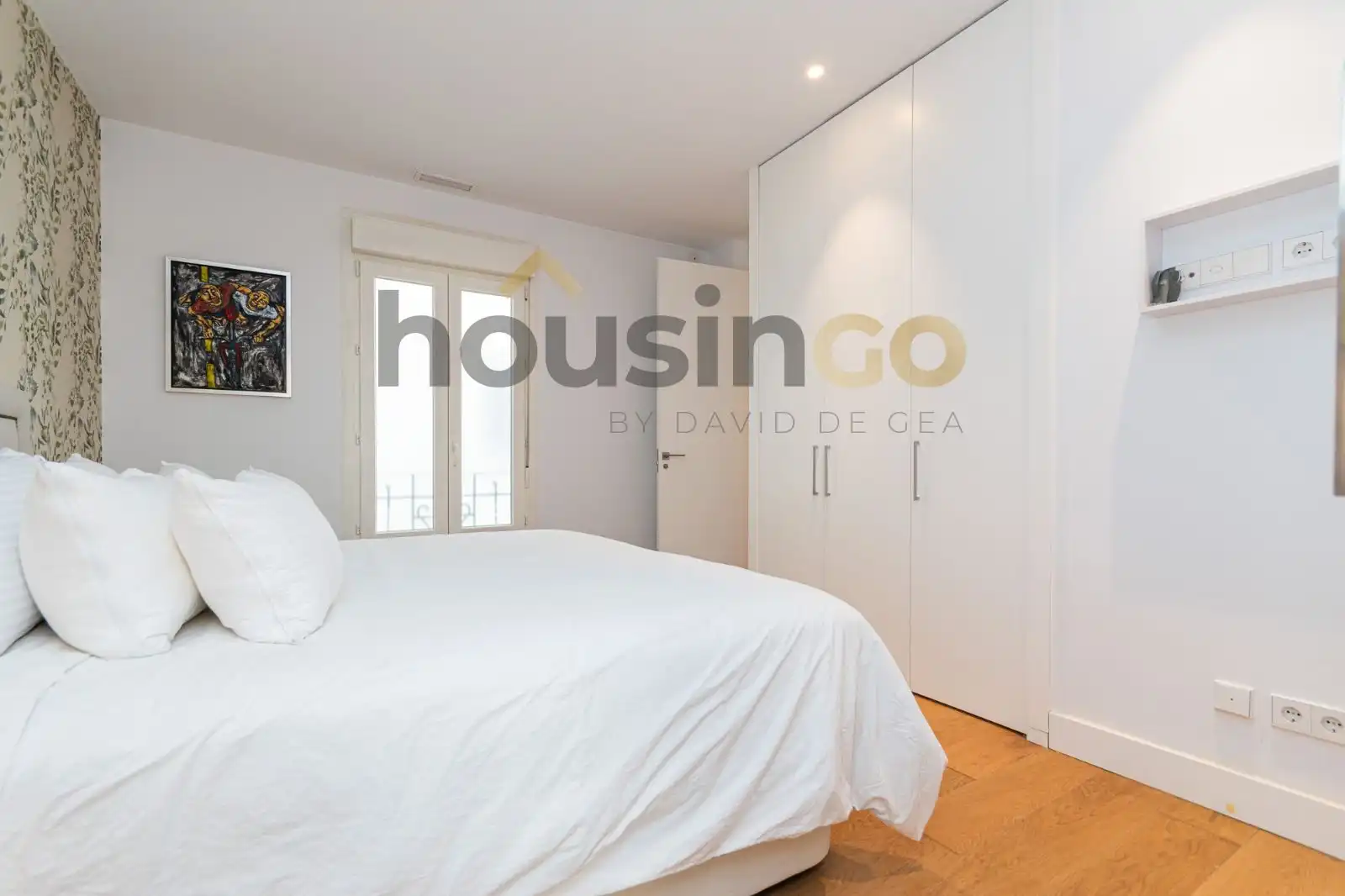 Schlafzimmer von Wohnung zur Miete in Madrid mit Klimaanlage, Heizung und Abstellraum