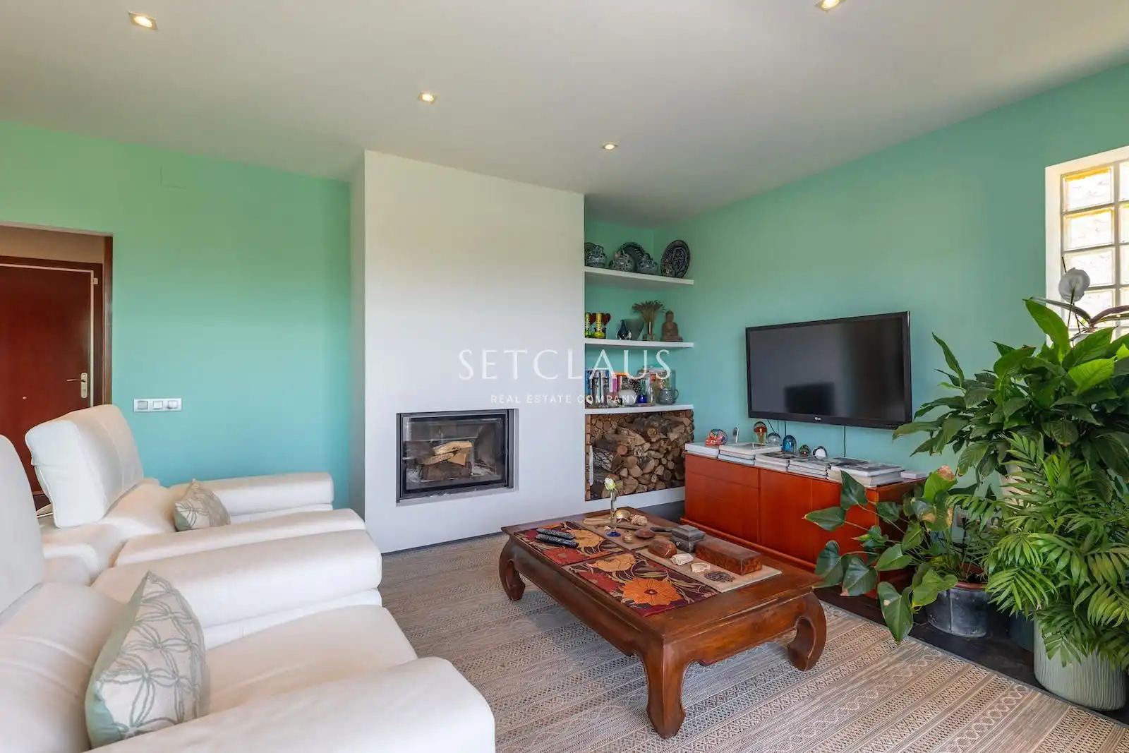 Sala de estar de Casa o chalet en venta en Vilanova del Vallès con Aire acondicionado, Calefacción y Jardín privado