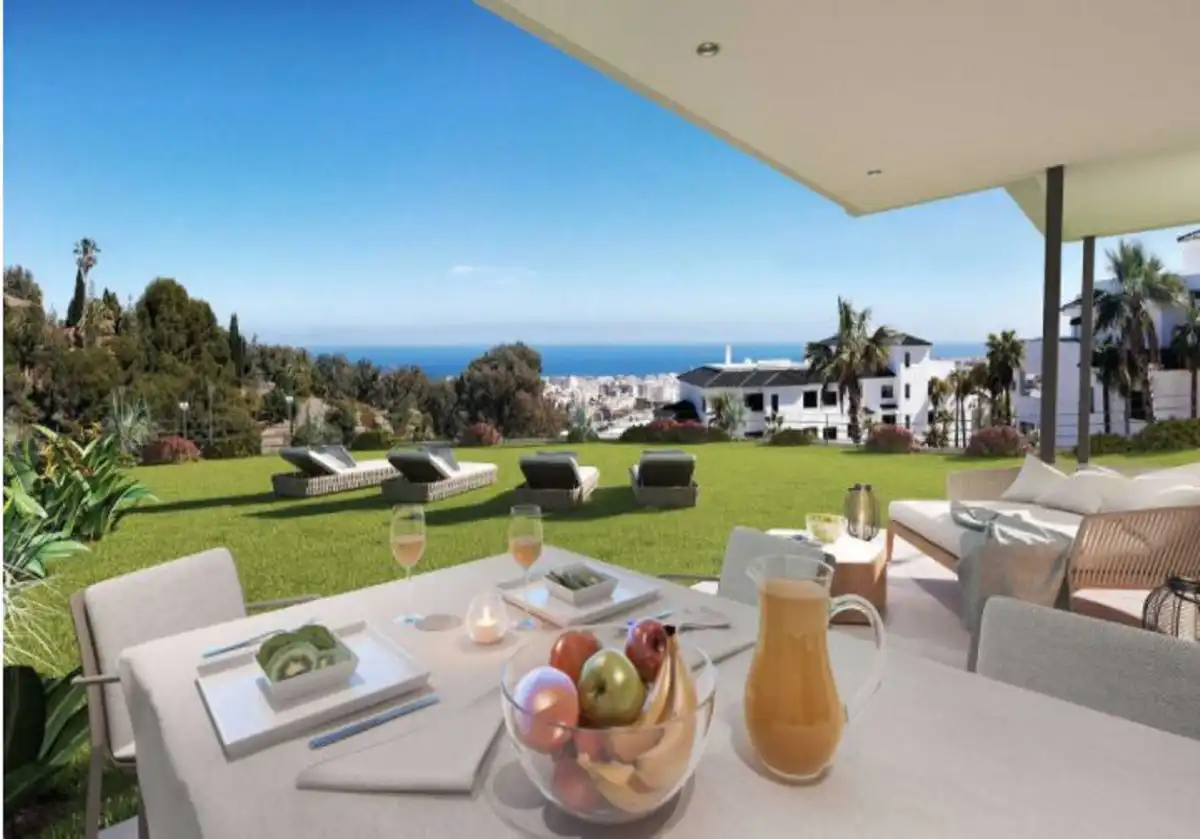 Jardín de Planta baja en venta en Estepona con Aire acondicionado, Jardín privado y Terraza