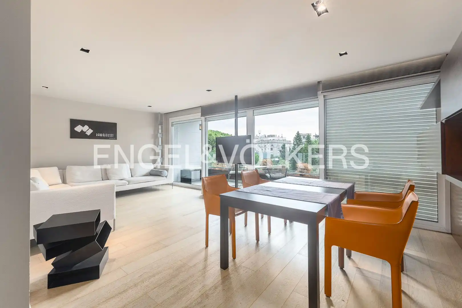 Sala de estar de Piso en venta en Sarrià - Sant Gervasi