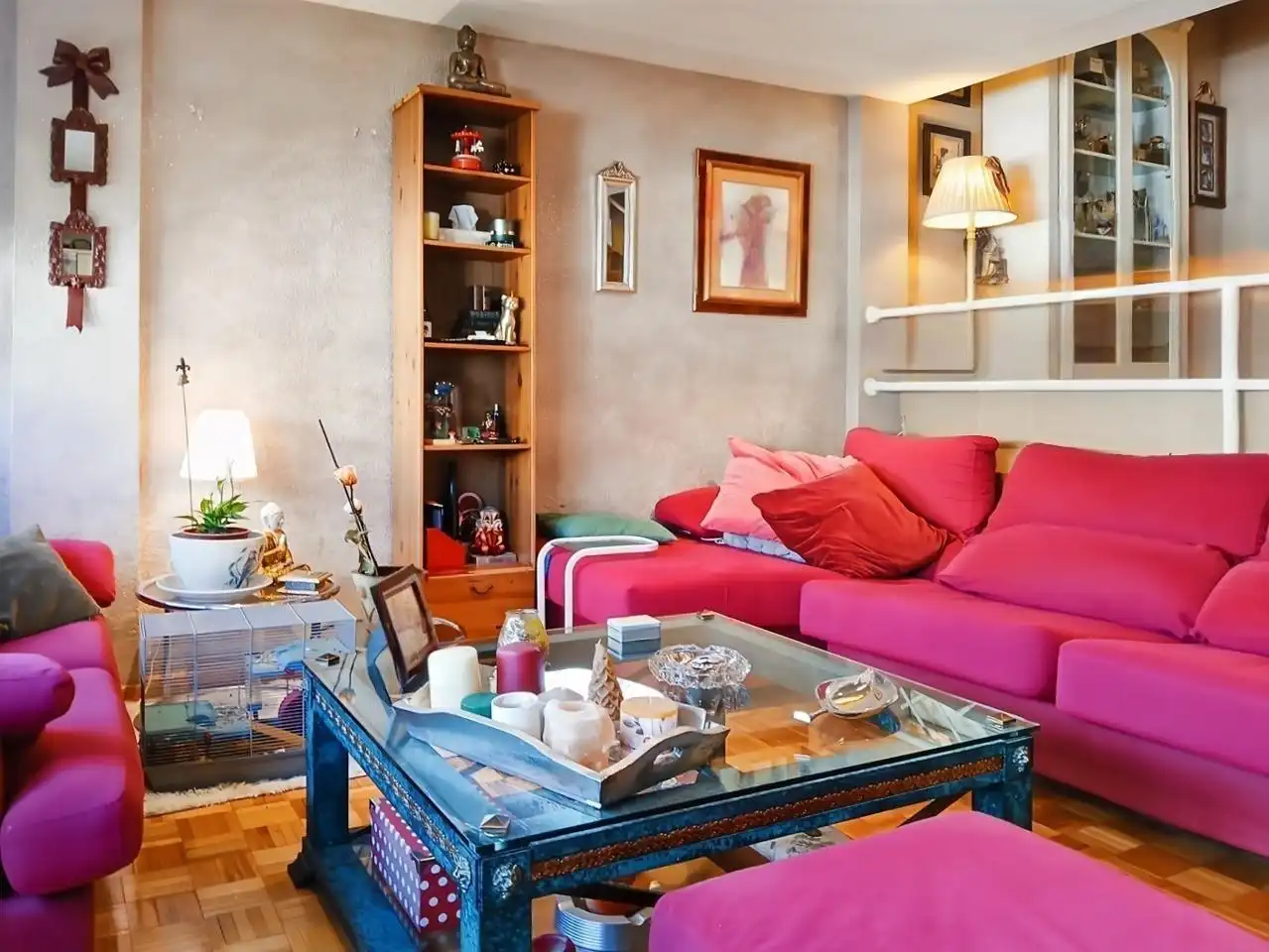 Sala de estar de Dúplex en venta en Rivas-Vaciamadrid con Aire acondicionado, Calefacción y Parquet